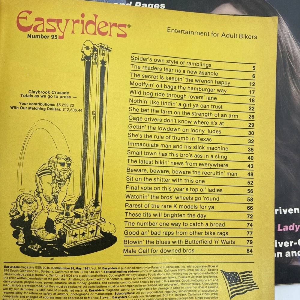 1981 Easyriders Magazine Lot of 11 David Mann Biker Art Chopper Motorcycles